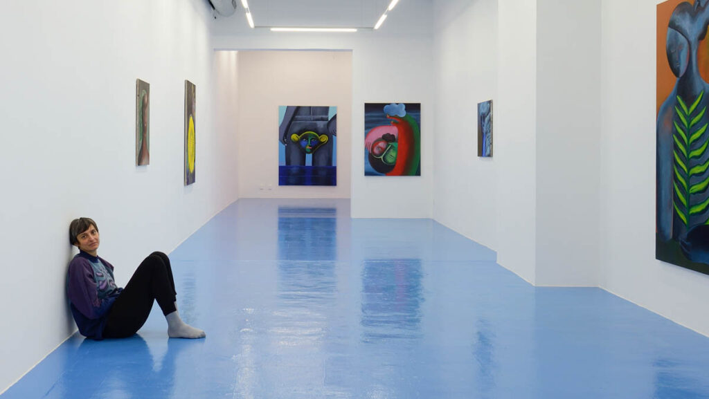 exhibition view: Face with a Slight Shudder of Anguish, Gallery NOD, Prague, 2021. Photo: Courtesy by the artist