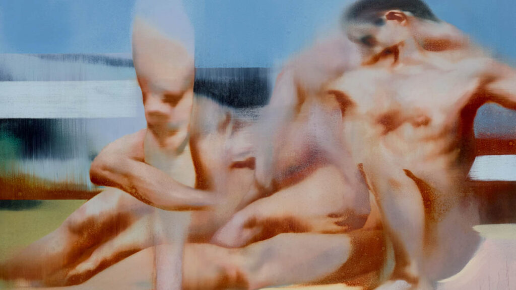 Preslav Kostov, Arrival, 2024, oil on canvas, 180 × 140 cm. Photo: Ollie Hammick. Courtesy of Tara Down's Gallery