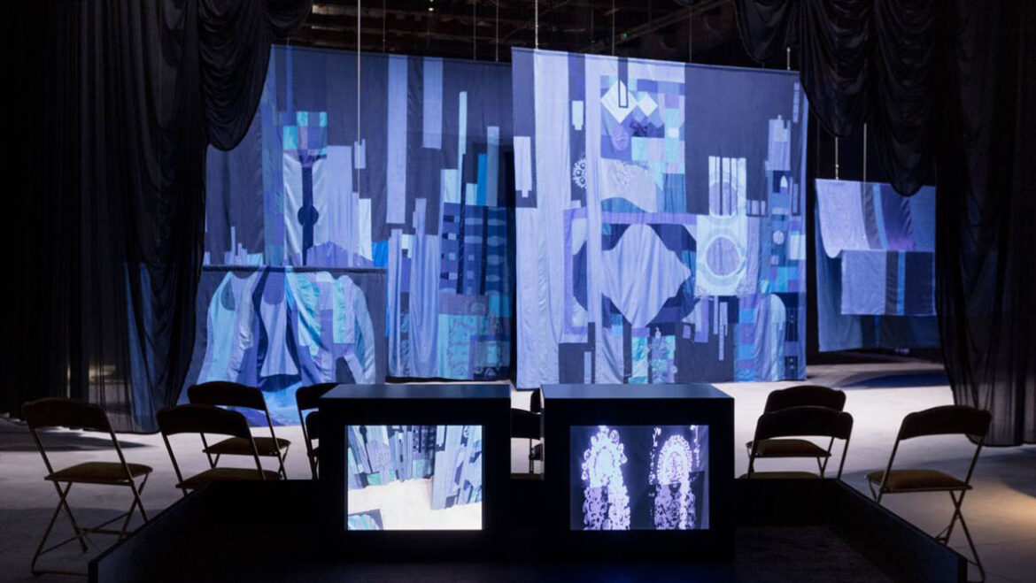 Uzbekistan Pavilion 2024 Don’t Miss the Cue, installation view. Courtesy of ACDF / © Gerda Studio