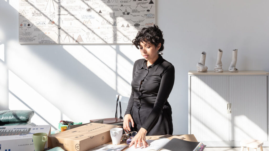 Angyvir Padilla during my residency at M Leuven, Leuven, 2024. Photo: Silvia Capellari