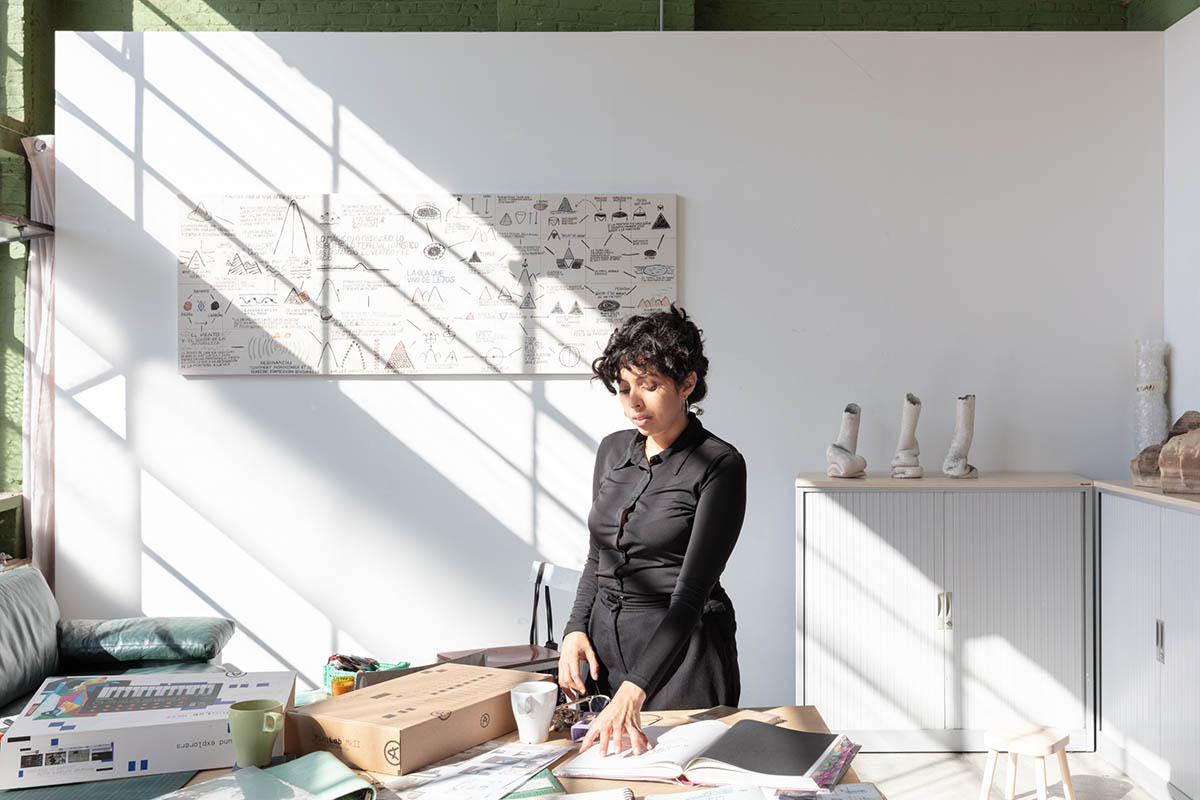 Angyvir Padilla during my residency at M Leuven, Leuven, 2024. Photo: Silvia Capellari 
