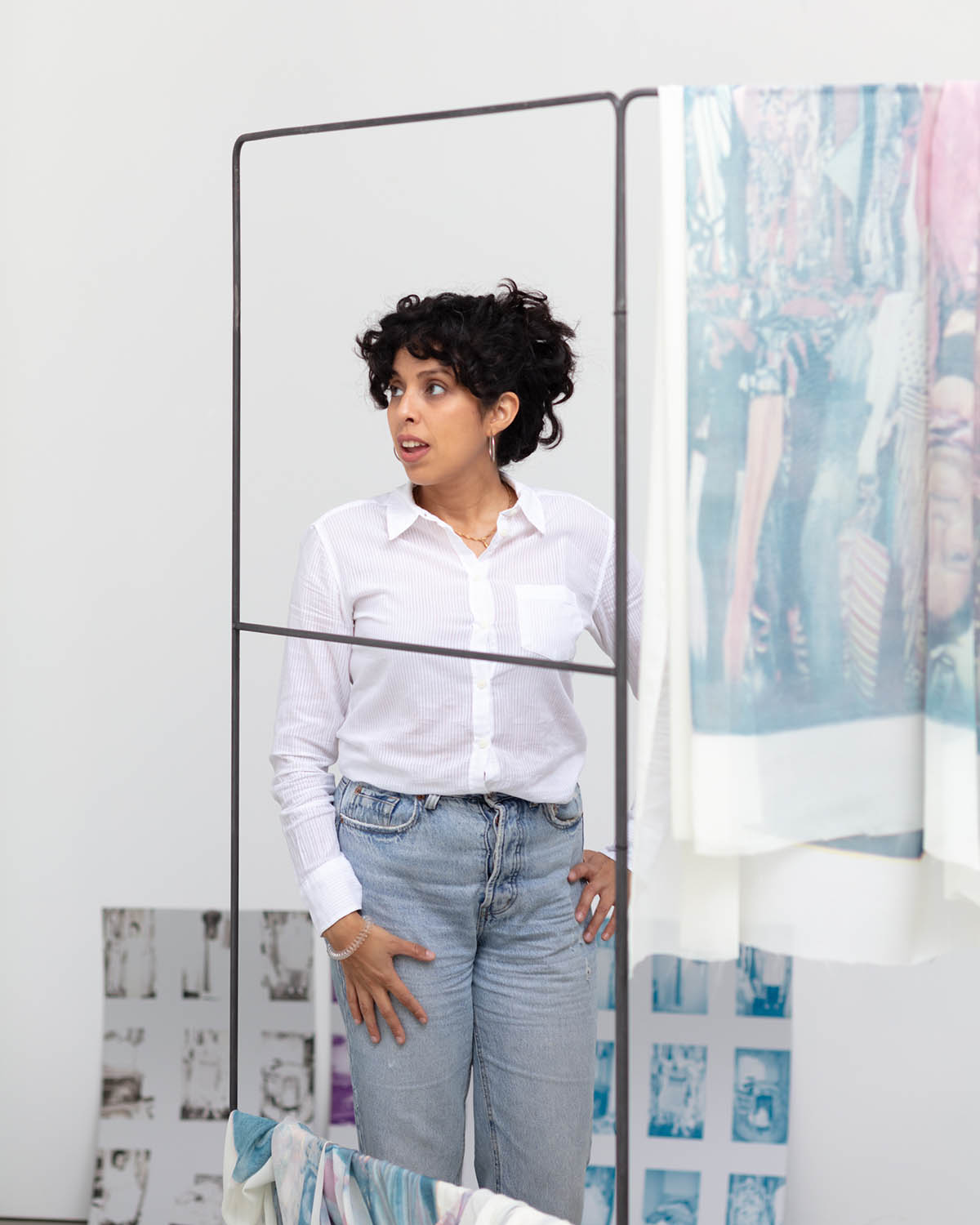 Angyvir Padilla during my residency at M Leuven, Leuven, 2024. Photo: Silvia Capellari 