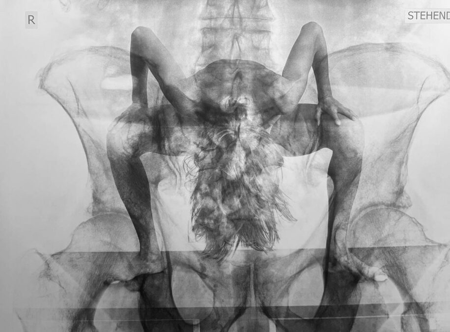 Always bow, never disobey 2025, X-Ray, Silver Gelatin Print 30x40cm Fotomontage