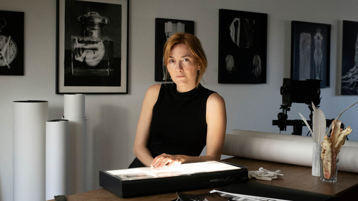 Interview with Kathrin Hanga Kathrin Hanga in her studio, Vienna, 2026. Photo: Elsa Okazaki