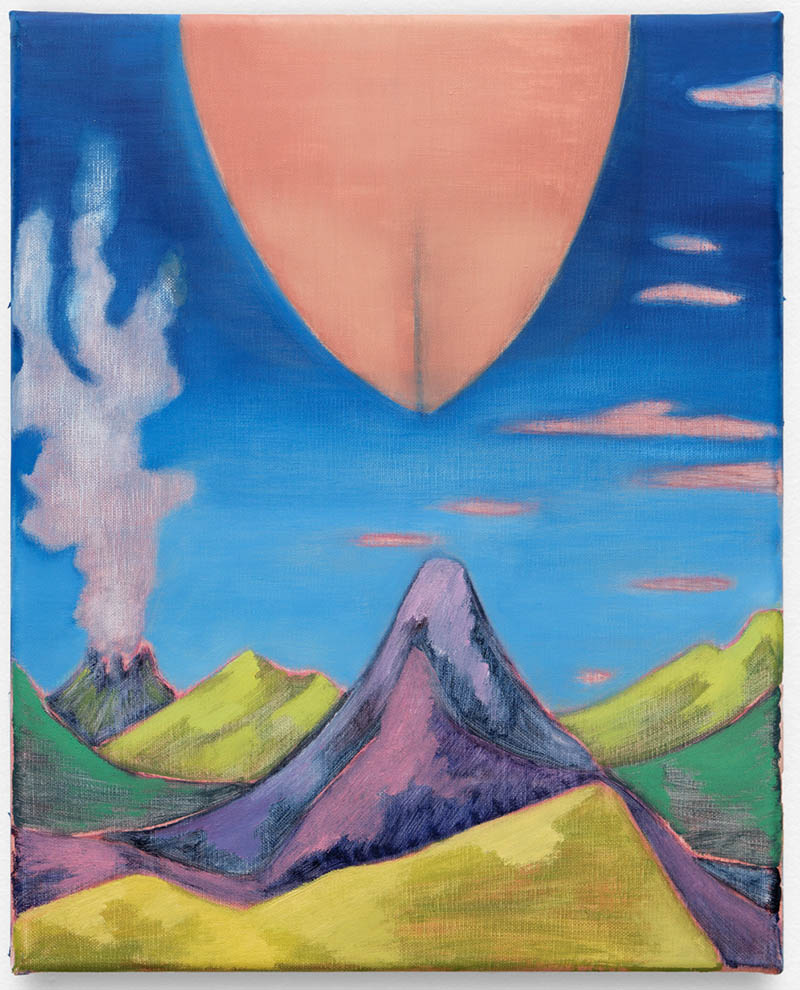 Magna Mater (Volcano Woman) 2023 Oil on linen 41 x 33 cm From the series: “Magna Mater” 2023 Courtesy of Ciaccia-Levi Gallery Paris-Milan and the Artist