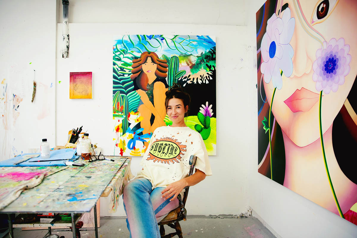 Marcela Florido in her studio. Photo: Mary Kang