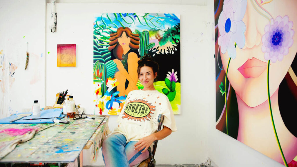 Marcela Florido in her studio. Photo: Mary Kang