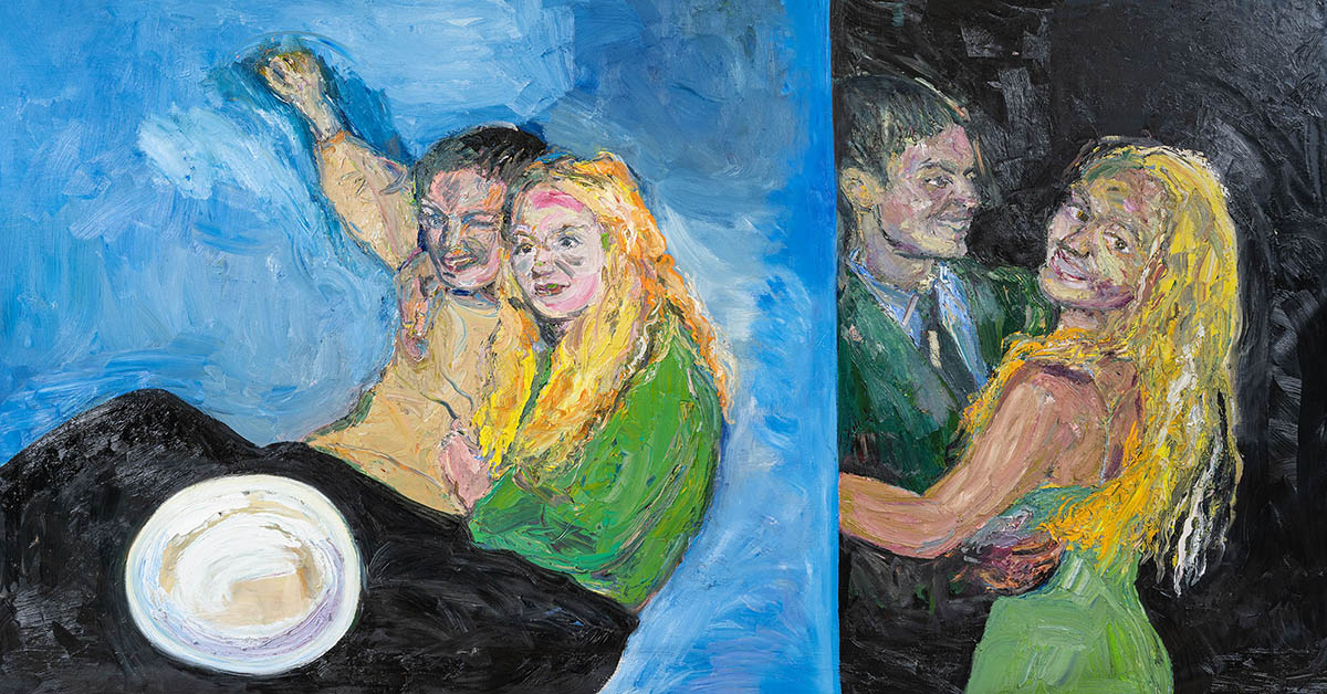 True love, oil on canvas, 202 x 386 cm
