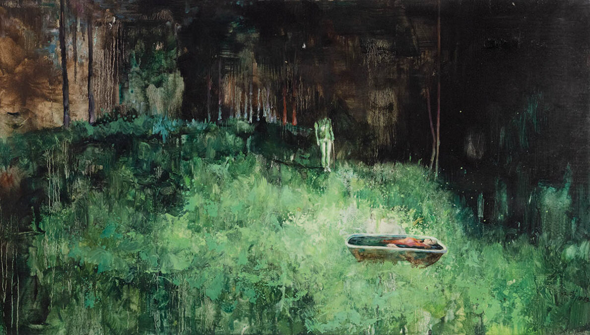 Zhang Wenrong, Where am I, 2012, Oil on canvas, 90 x 160 cm