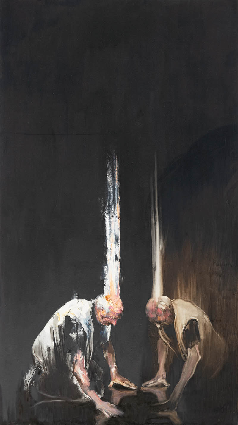 Zhang Wenrong 张文荣, Cantor, 2014,  Oil on canvas, 140 x 100 cm, Courtesy BMCA Collection