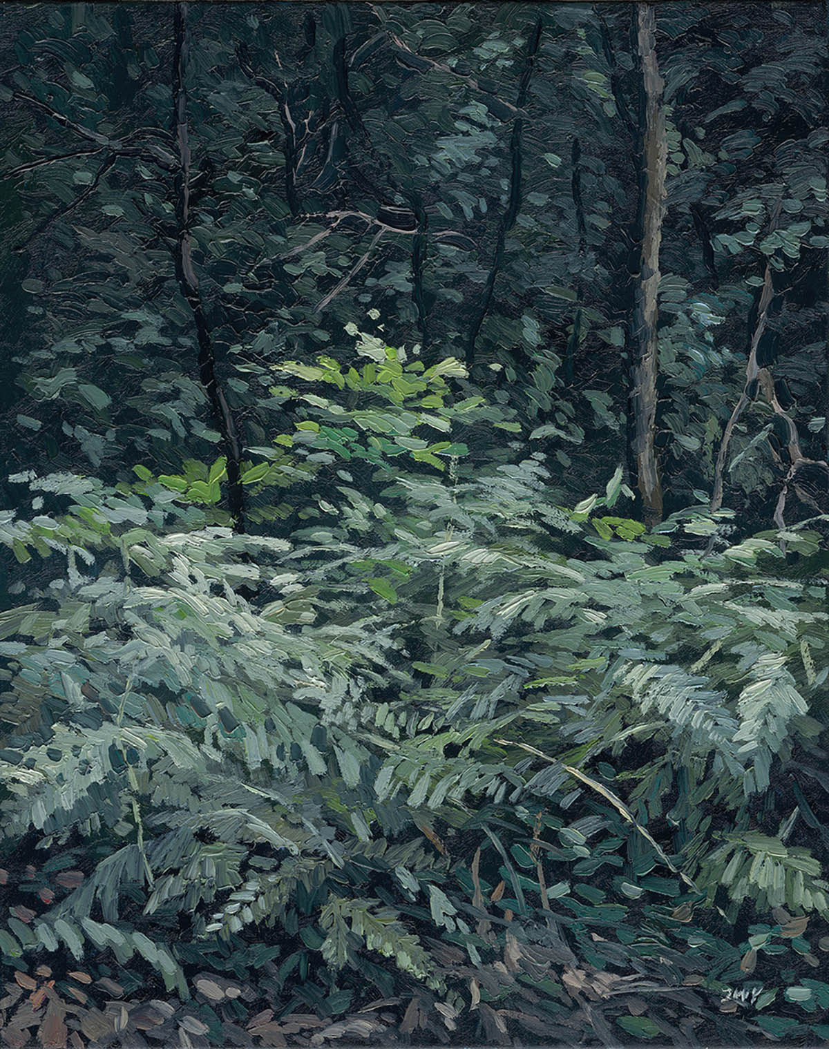 Zhang Wuyun_Intermountain 04, 2022, oil on canvas, 60x40cm