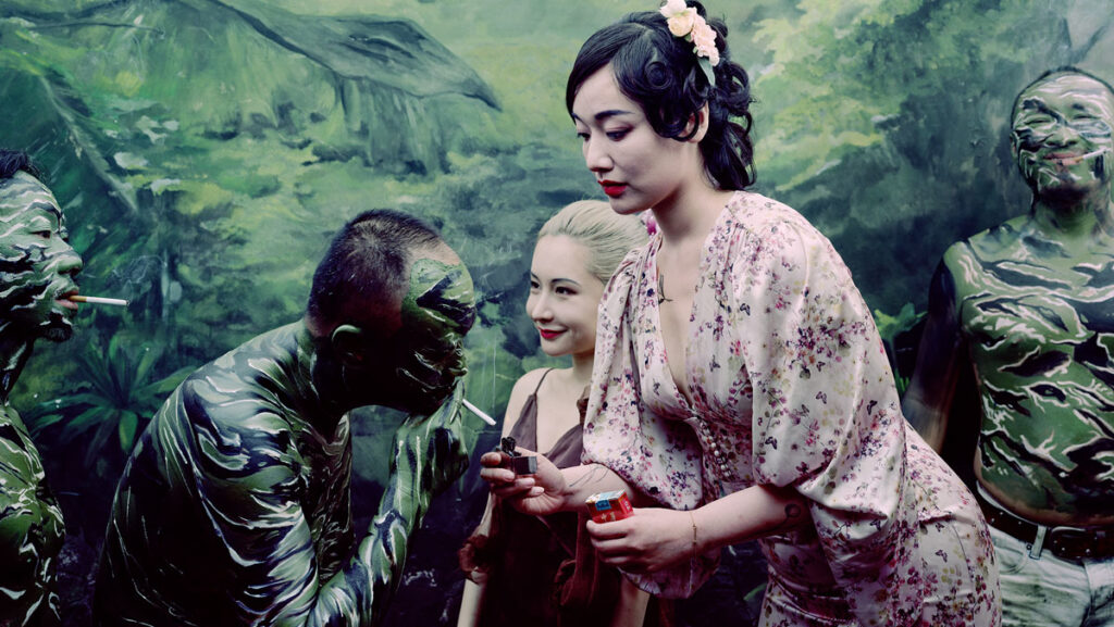 Zong Ning, 2021, three artists, 180cm x 105cm