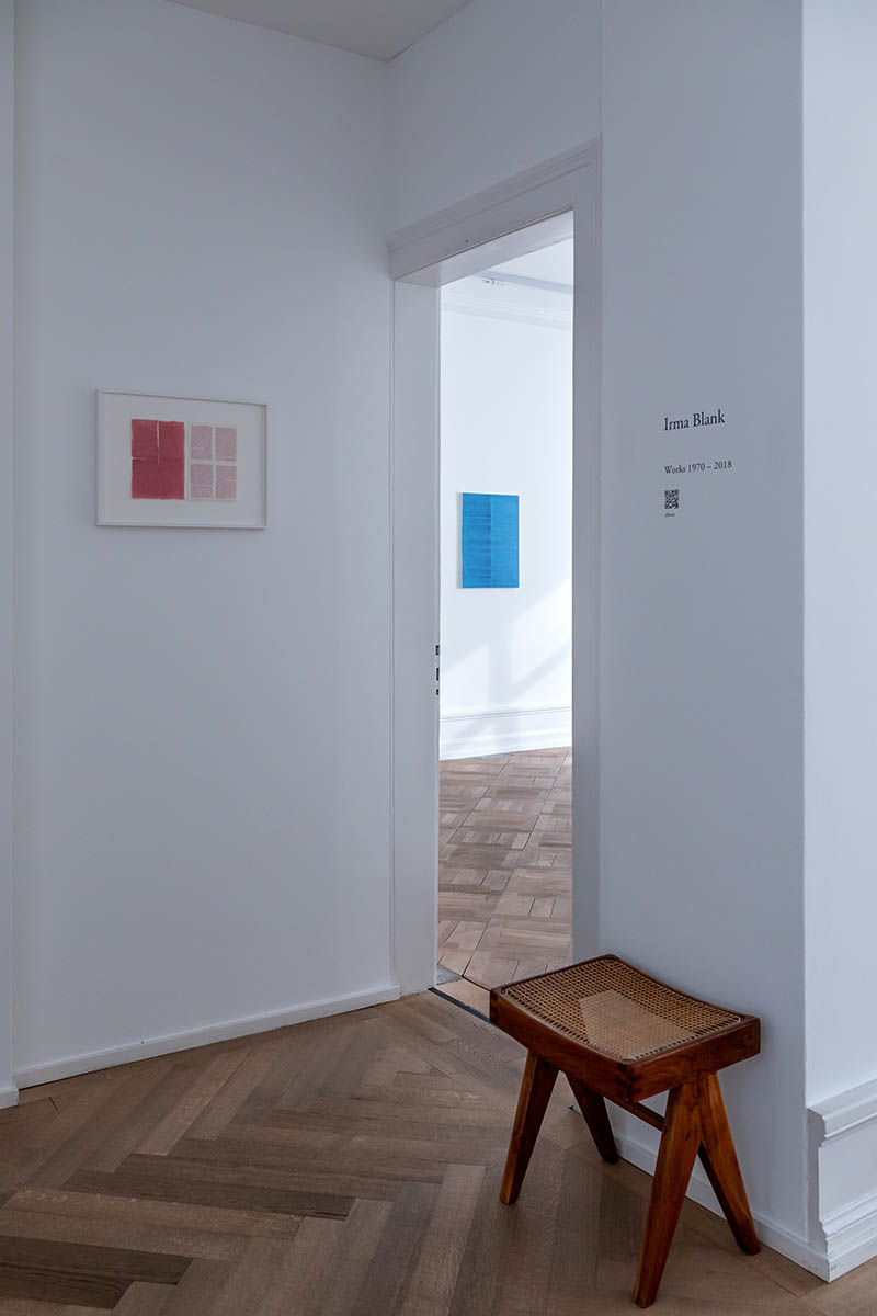 Exhibition view. Irma Blank – Works 1970-2018