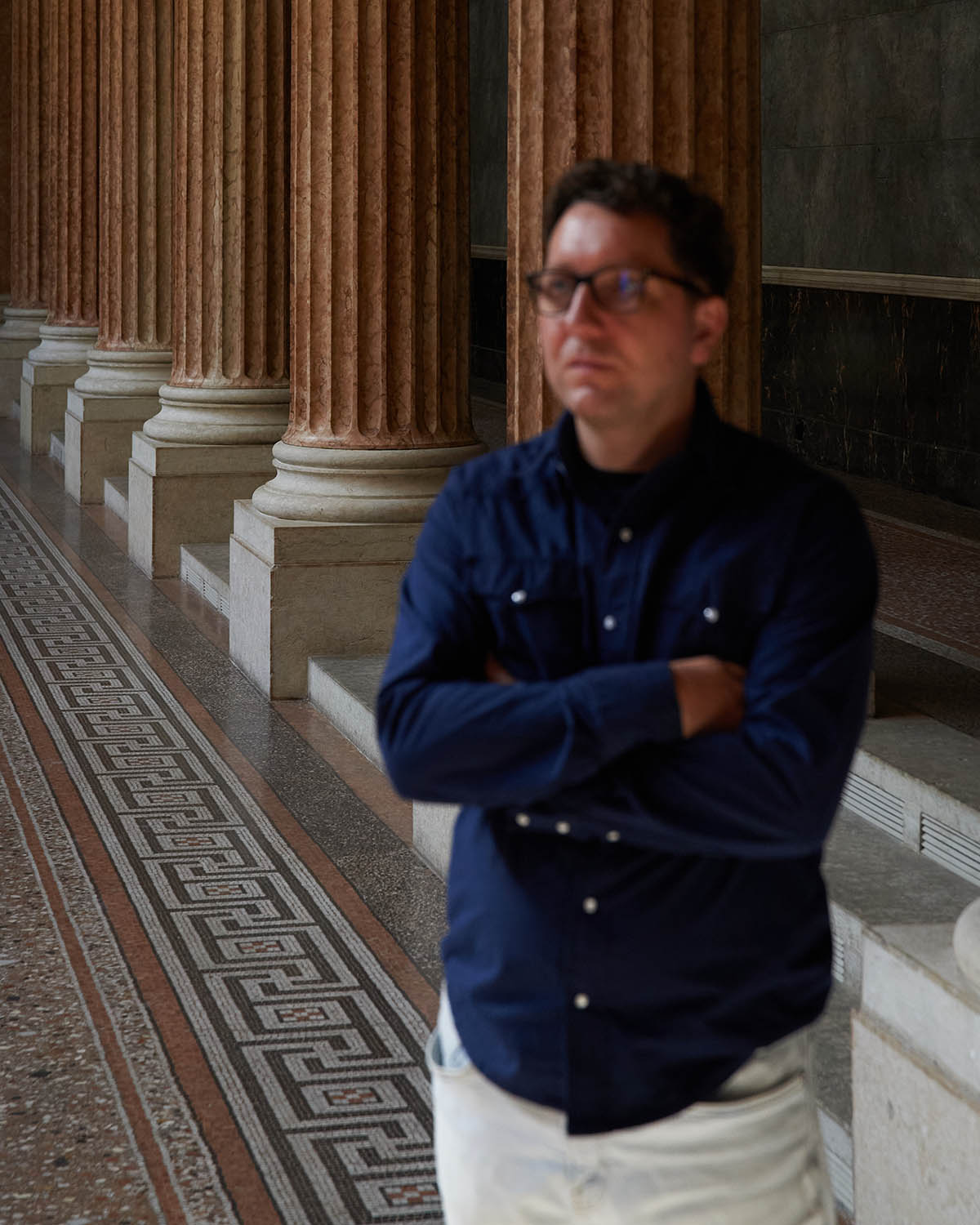 Jan Machacek in der Aula der Akademie der bildenden Künste, Schillerplatz 3, 1010 Wien