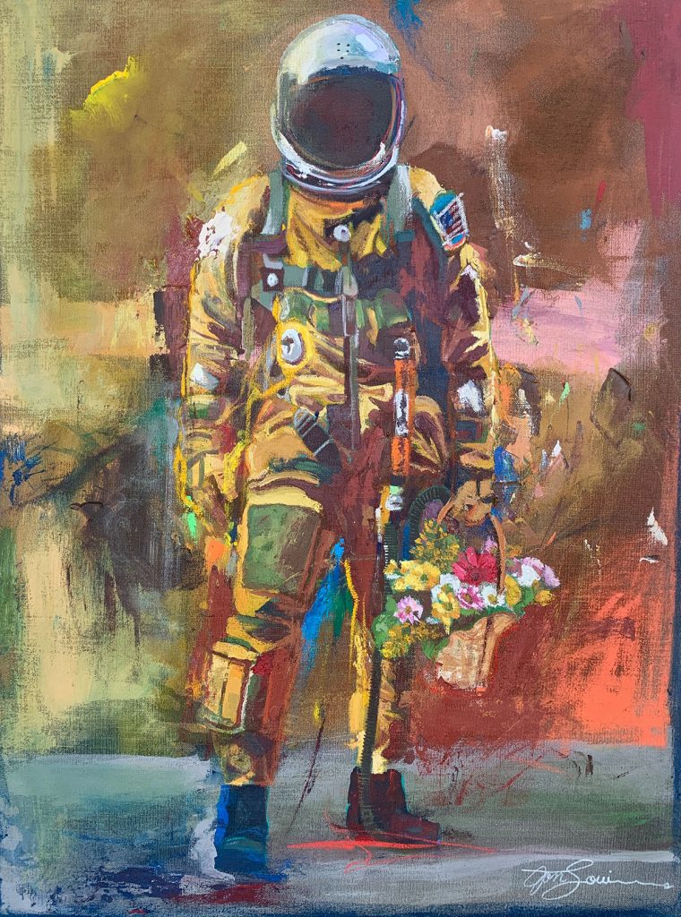 jonlouis art studio interview nasa painting