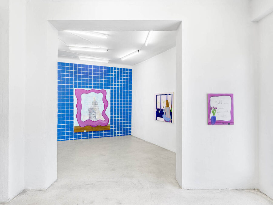 Exhibition view: Josefine Schulz – Makeover (fall in love again and again), Kunstraum Ortloff, Leipzig, 2026. Photo: Sophia Questing