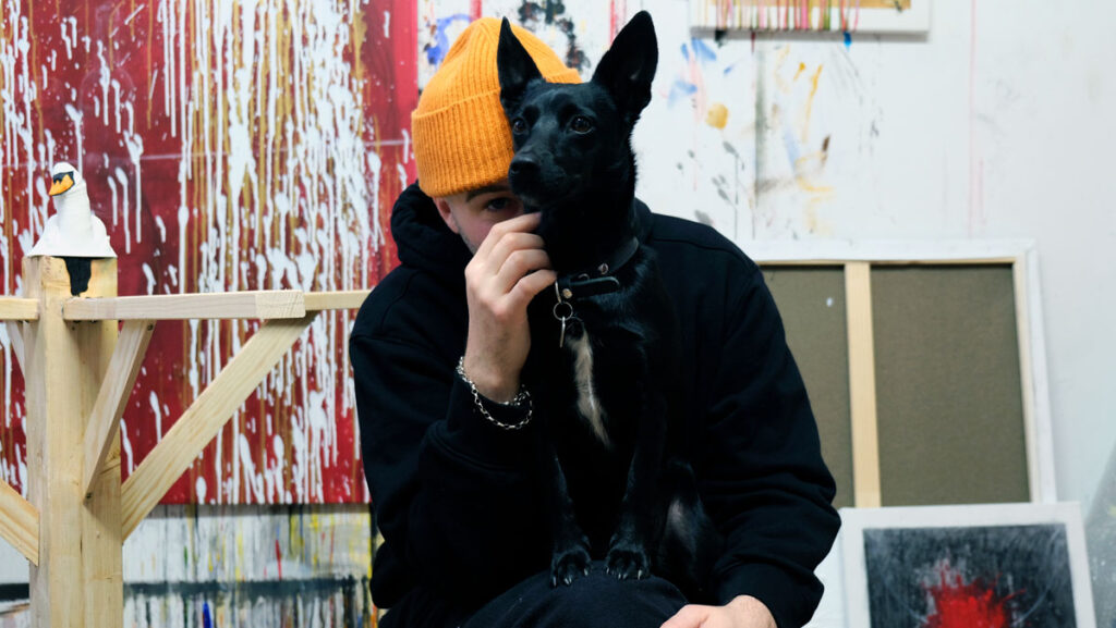 Artist Joseph Sakoilsky in his Vienna Studio, 2024. Photography: Kata Oelschlägel