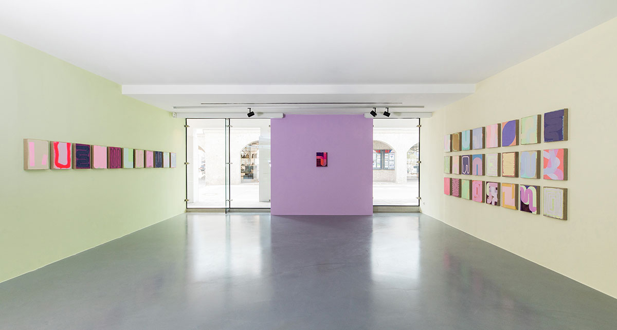 Julia Brennacher Ausstellungsansicht RLB Atelier Lienz, 2021