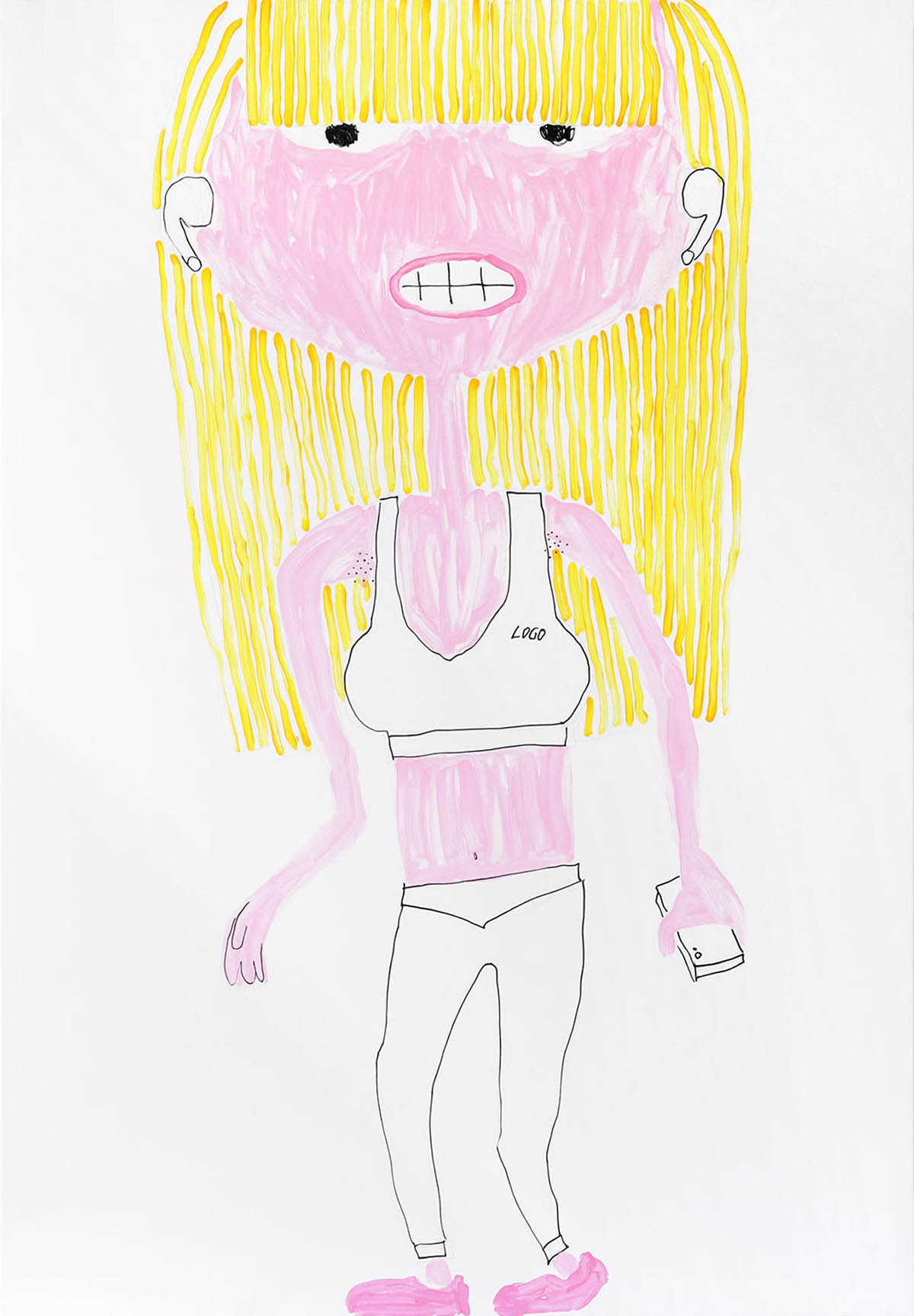 The blonde jogger, 180x125cm, 2021