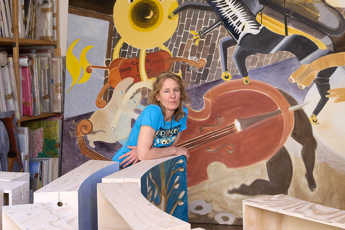 Katrin Plavčak. Photo: Daniel Lichterwaldt. Courtesy of Les Nouveaux Riches, Lentos Art Museum Linz and the Artist