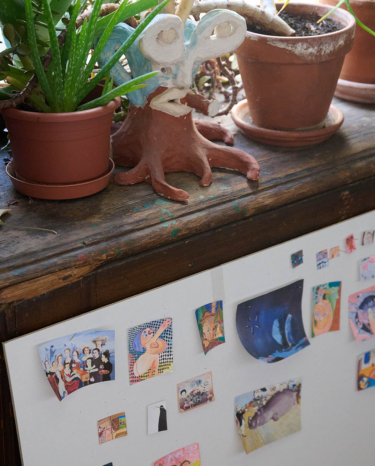 In the Studio of Katrin Plavčak. Photo: Daniel Lichterwaldt. Courtesy of Les Nouveaux Riches, Lentos Art Museum Linz and the Artist