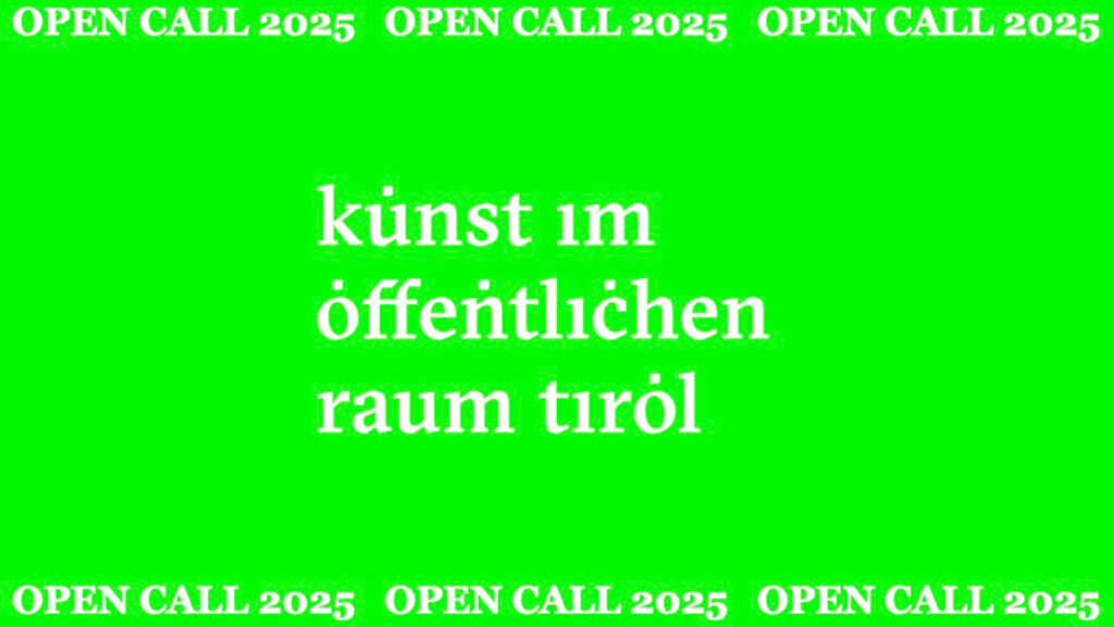 2025 – Kunst im öffentlichen Raum Tirol KÖR