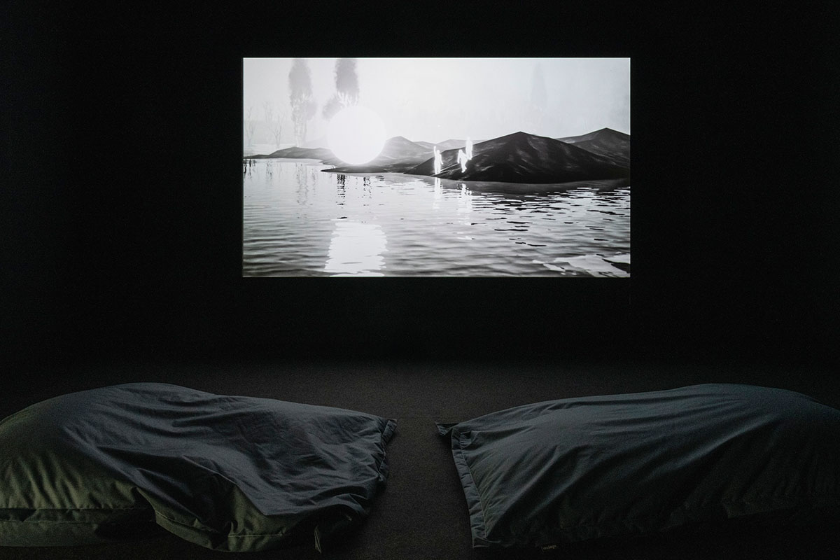 Exhibition view: Landscapes of Unrest: Bodies, Memories, Revolt. Photo: Daniel Jarosch