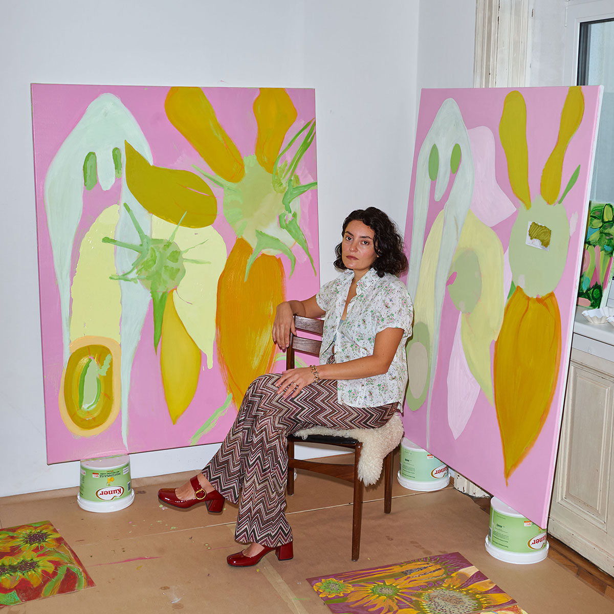 Lauren Nickou in her studio