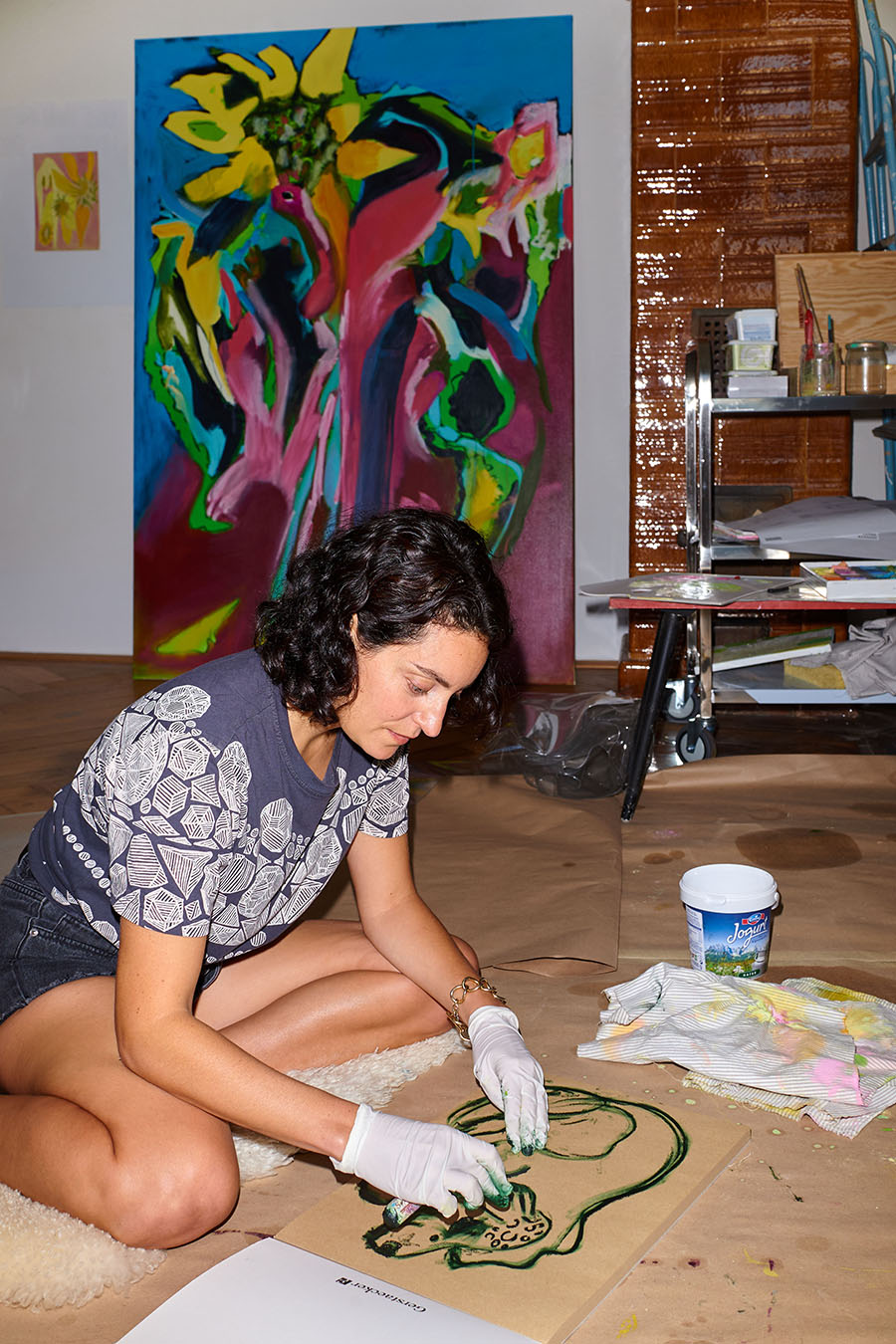 Lauren Nickou in her studio