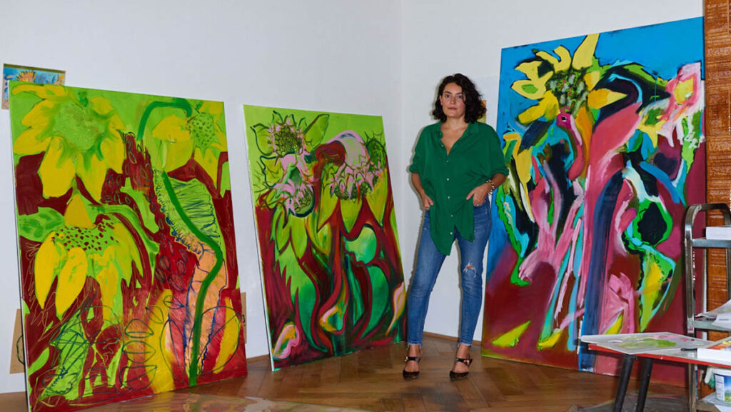 SUNFLOWERS drawings and paintings