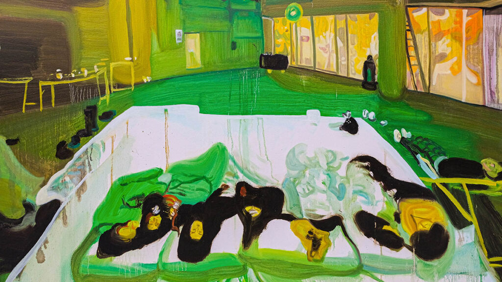 Undercurrent Theater, sweety dream 2023, 47”x 59”, oil on canvas