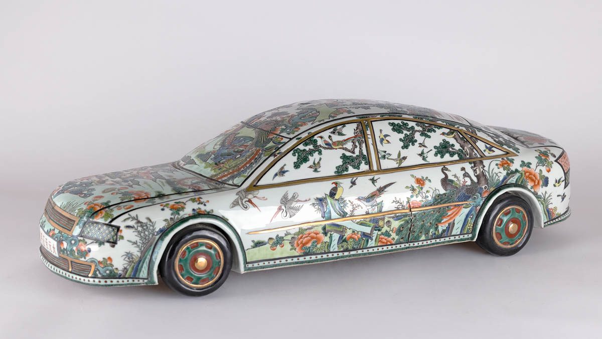 Ma Jun New China Series, Porcelain Car No.1, 2008 Porcelain 80 x 38 x 25 cm Courtesy BMCA Collection