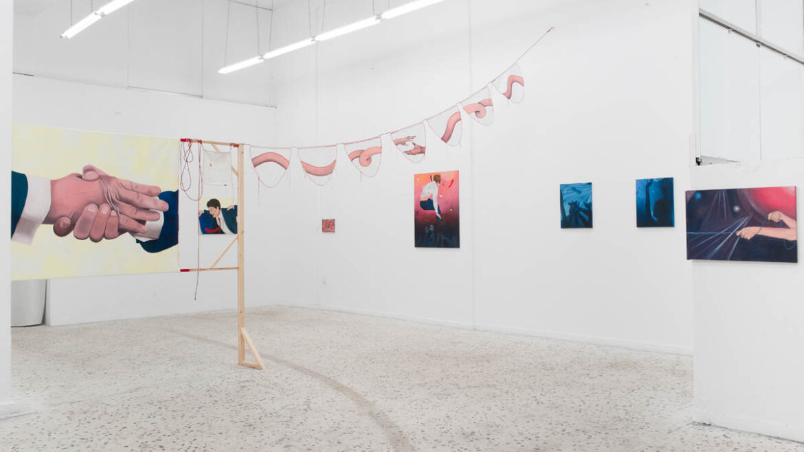 exhibition view: Marlene Heidinger – The Line We Cross