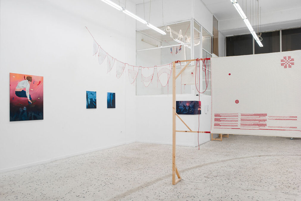 exhibition view: Marlene Heidinger – The Line We Cross