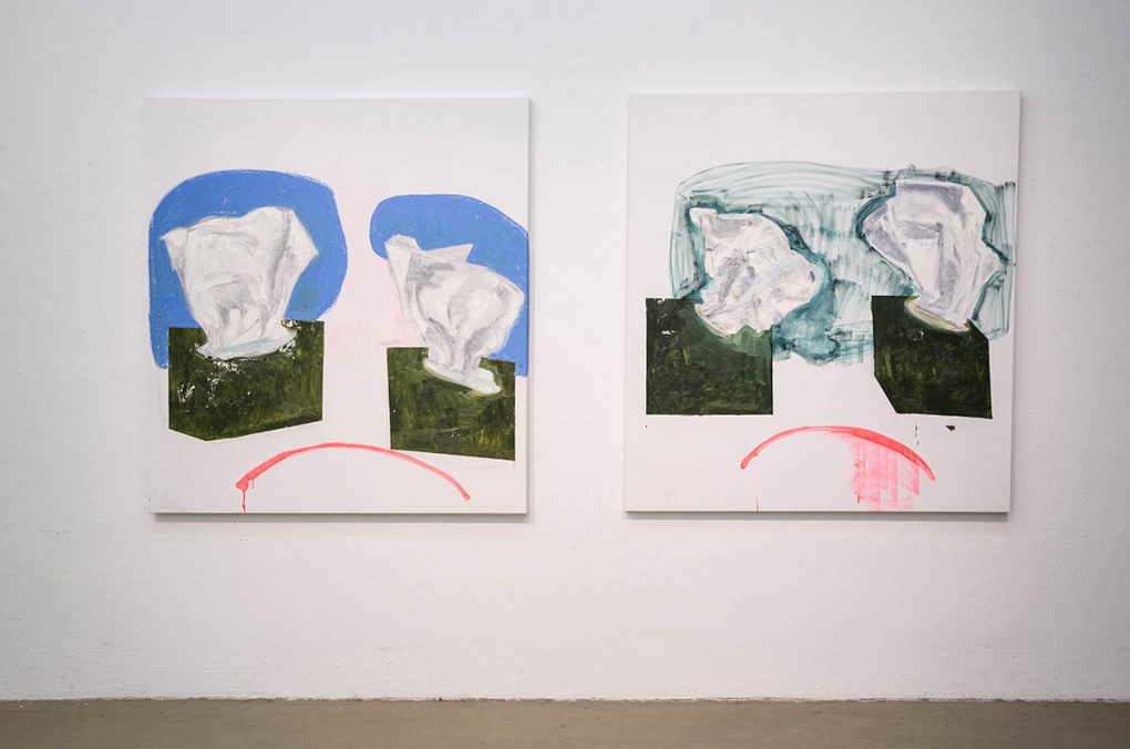 Sad KLEENEX EMOJIES, oil on canvs_fotocredit catharina bond