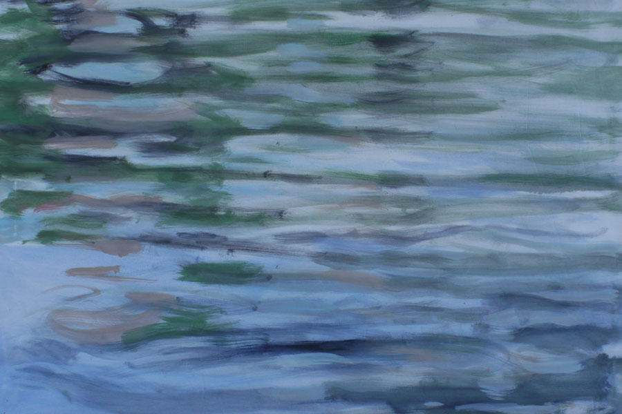 Stimme aus den Tiefen, oil on Canvas, 100x74, 2019, Mona Seidl