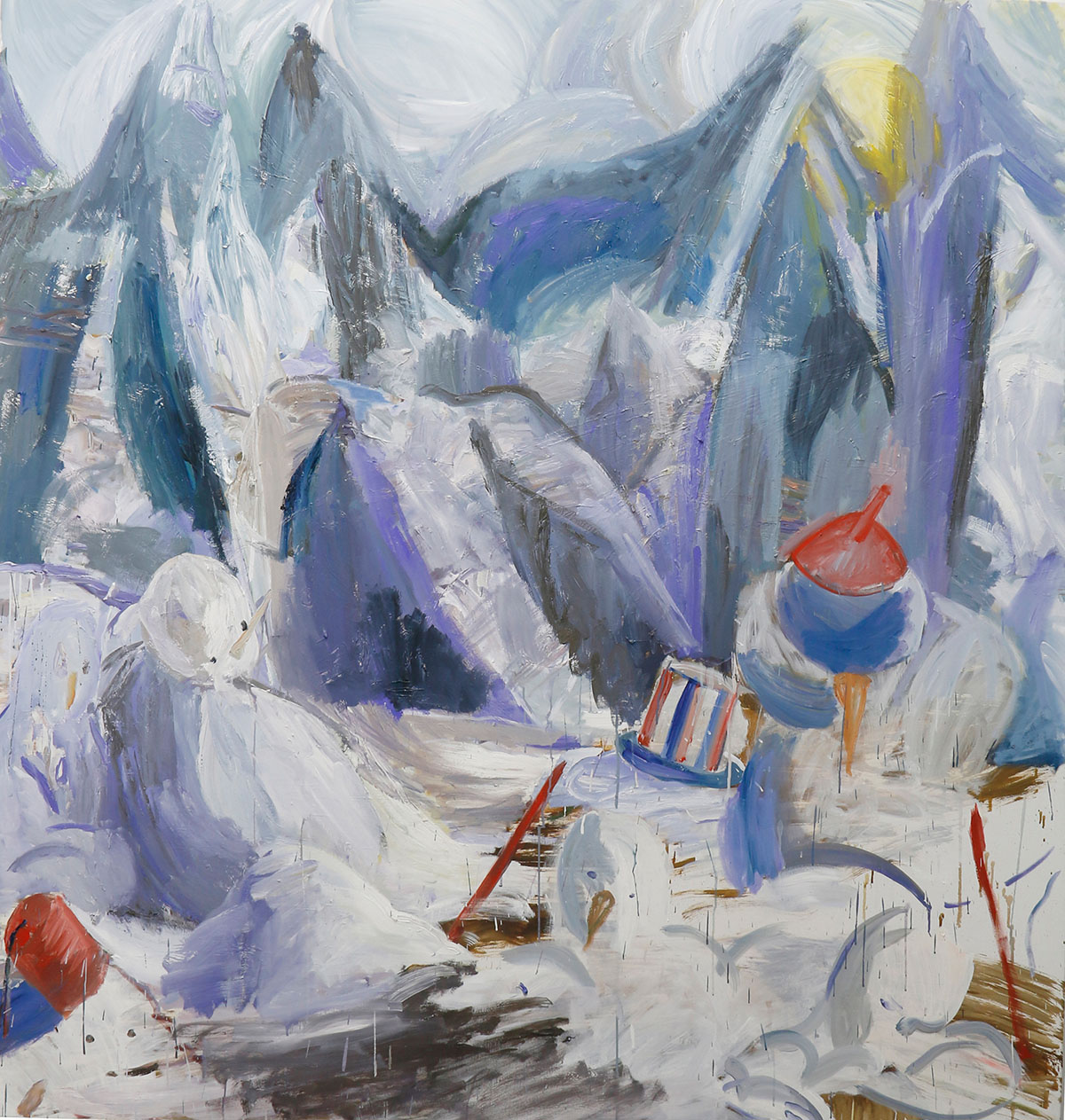 Snowmen, 2020, oil on canvas, 180x170cm