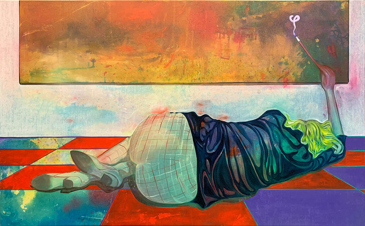 Magic Number Nine, oil on canvas, 100x160cm, 2022