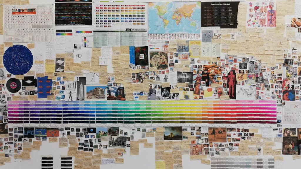 Studio view. Artist Pedro Ruxa