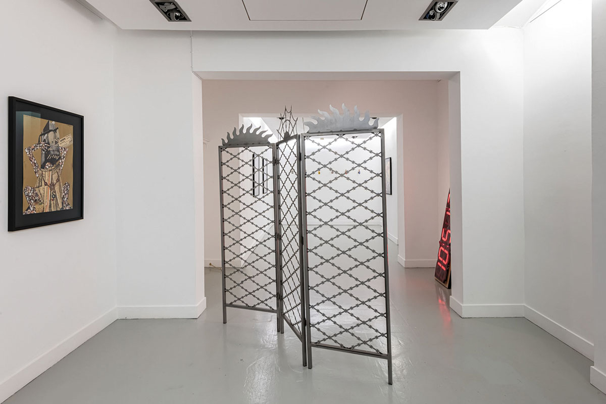 exhibition view: "Of course I know eternity: Wilhelm Traeger + Gray Wielebinski curated by Kollektiv Collective at Austrian Cultural Forum London