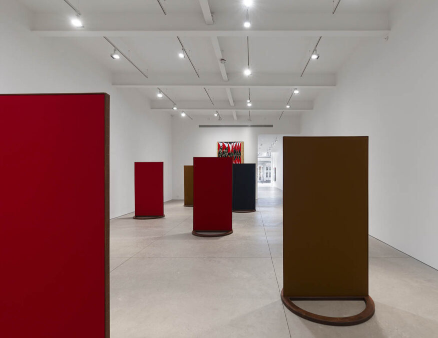 Installation view. Olivia van Kuiken, Bastard Rhyme, Matthew Brown, New York, 2025. Photo: Charles Benton