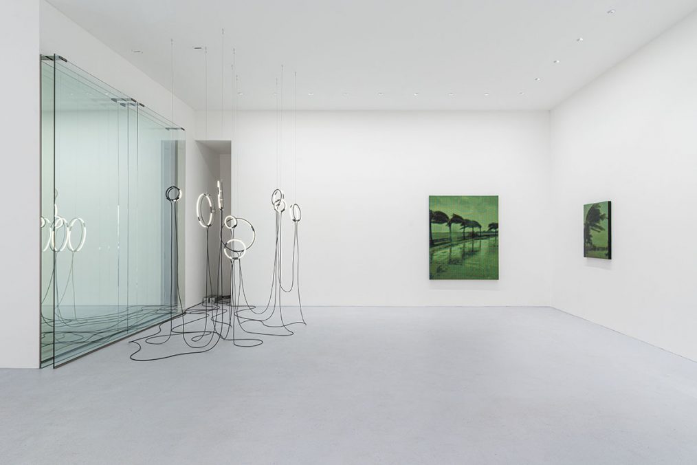 Installation view | poetics of reality (encoded) | brigitte kowanz and troika | Photo: Dirk Tacke