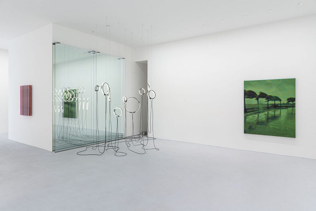 Installation view | poetics of reality (encoded) | brigitte kowanz and troika | Photo: Dirk Tacke