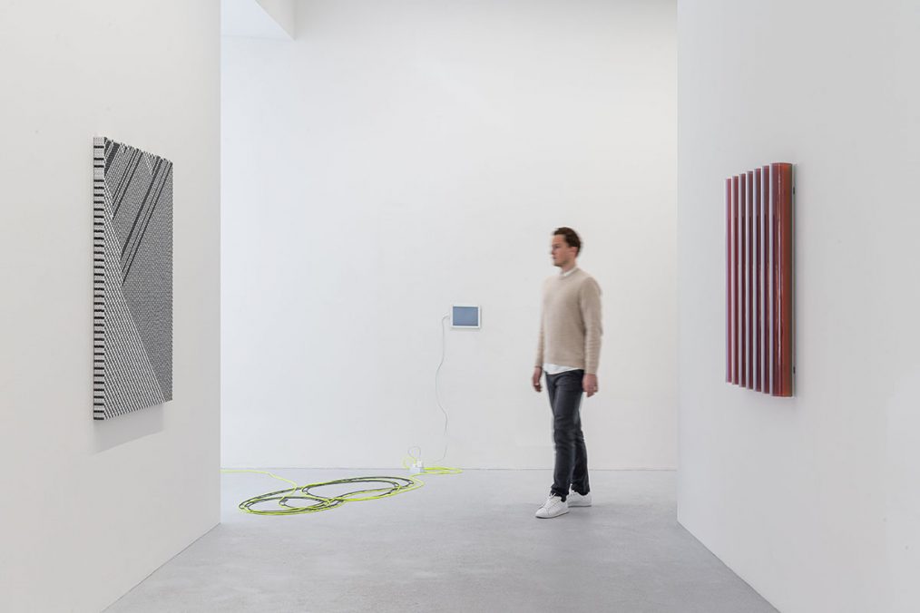 Installation view | poetics of reality (encoded) | brigitte kowanz and troika | Photo: Dirk Tacke