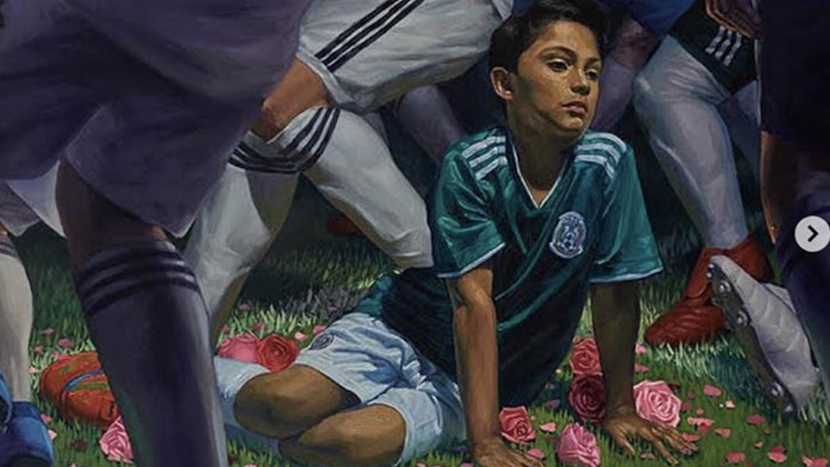 Radical Queer Mexico Fabián Cháirez, "El vergel," 2021, oil on canvas, @fabian_chairez