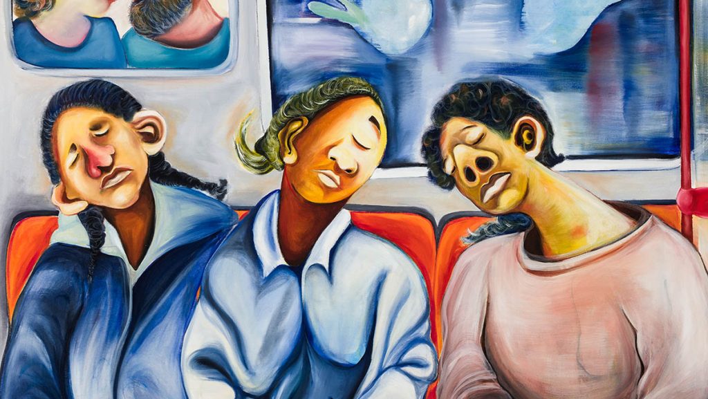 Reihaneh Hosseini figurativen Zeichnungen