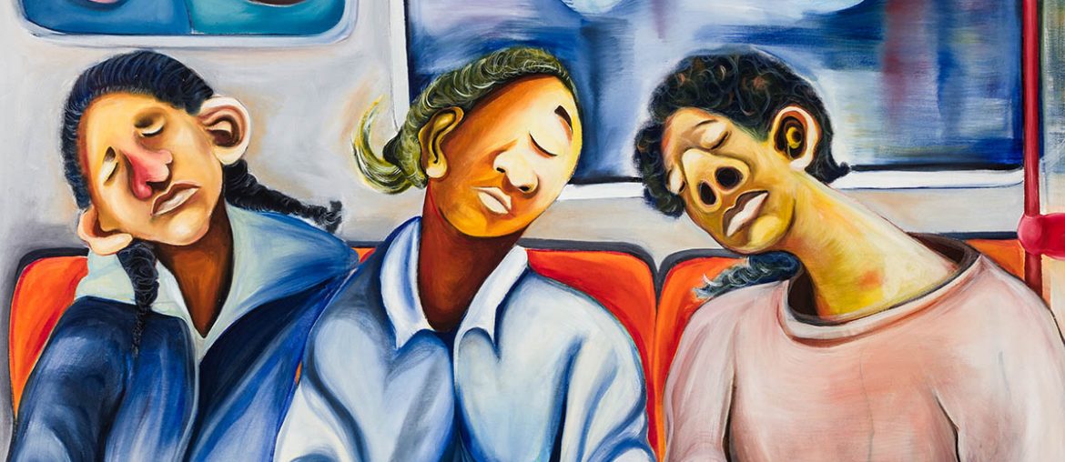 Reihaneh Hosseini figurativen Zeichnungen