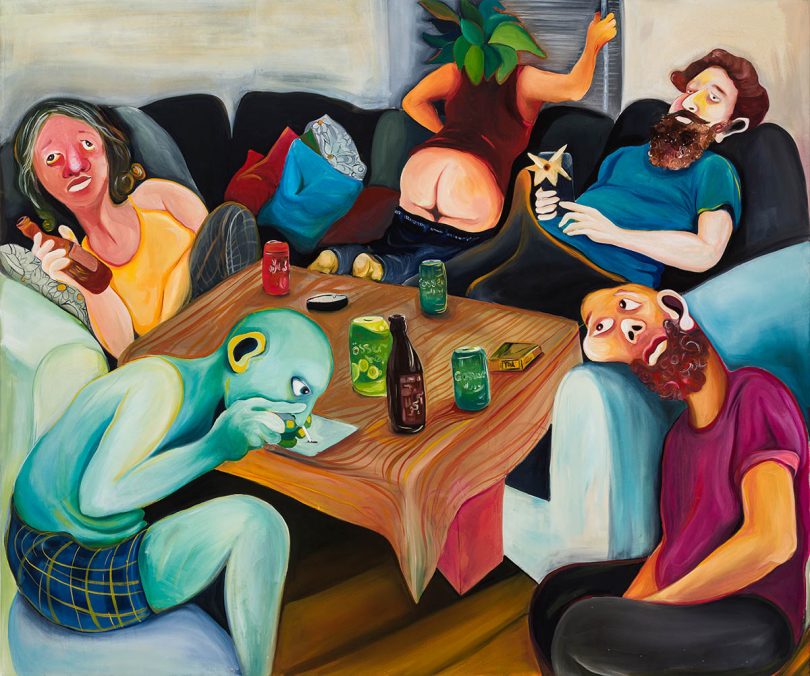 Reihaneh Hosseini Party part 1 Oil on canvas 134x153 cm 2020