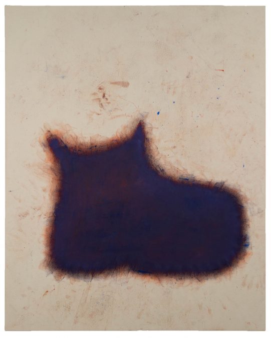 BOOT , 2021 Oil, Gesso and raw pigment on canvas 152.5 x 122 cm | courtesy of the artist and Stallmann