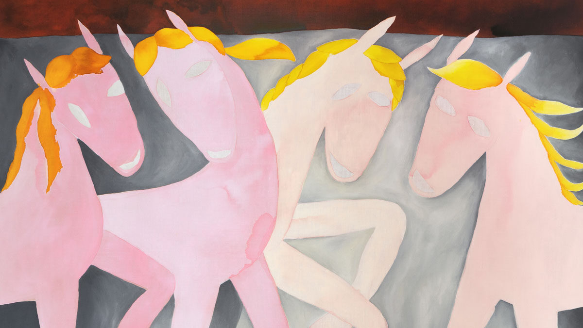 Interview mit Sarah Bogner Vier Grazien Gotik, 175x200, 2021